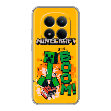 Силиконовый чехол на Redmi Note 15 5G с принтом Майнкрафт Minecraft Силиконовый чехол на Redmi Note 15 5G с принтом Майнкрафт Minecraft