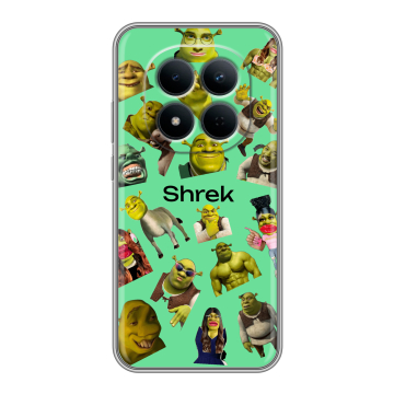 Силиконовый чехол на Redmi Note 15 5G с принтом Шрек Shrek Силиконовый чехол на Redmi Note 15 5G с принтом Шрек Shrek