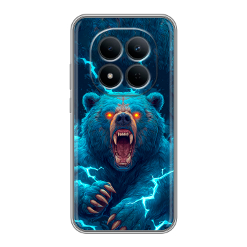 Силиконовый чехол на Redmi Note 15 5G с принтом Медведь Силиконовый чехол на Redmi Note 15 5G с принтом Медведь