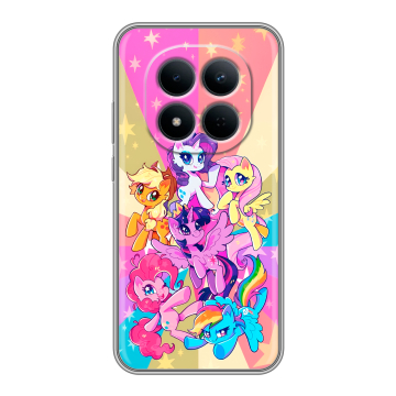 Силиконовый чехол на Redmi Note 15 5G с принтом My little pony Дружба чудо