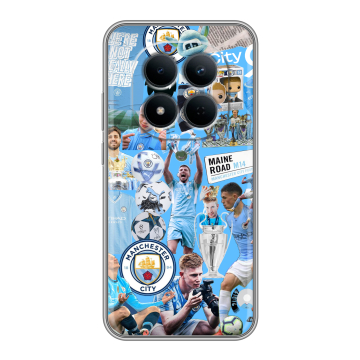 Силиконовый чехол на Redmi Note 15 5G с принтом Man City Манчестер Сити