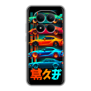 Силиконовый чехол на Redmi Note 15 5G с принтом машины тачки