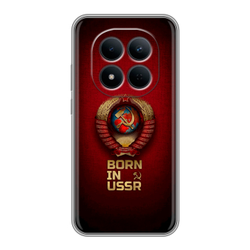Силиконовый чехол на Redmi Note 15 5G с принтом Флаг Герб СССР