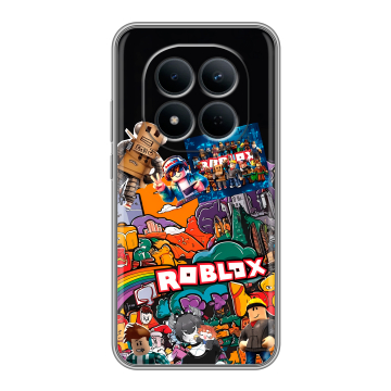 Силиконовый чехол на Redmi Note 15 5G с принтом Roblox Роблокс