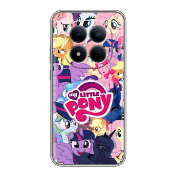 Силиконовый чехол на Redmi Note 15 5G с принтом My little pony Дружба чудо
