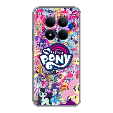 Силиконовый чехол на Redmi Note 15 5G с принтом My little pony Дружба чудо