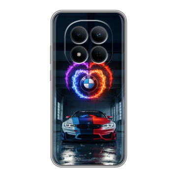 Силиконовый чехол на Redmi Note 15 5G с принтом BMW БМВ Силиконовый чехол на Redmi Note 15 5G с принтом BMW БМВ