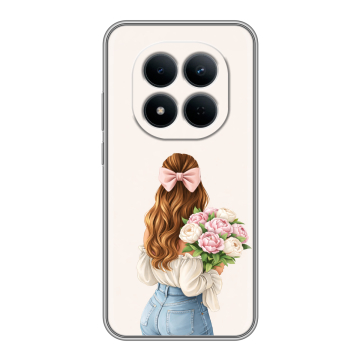 Силиконовый чехол на Redmi Note 15 5G с принтом женский