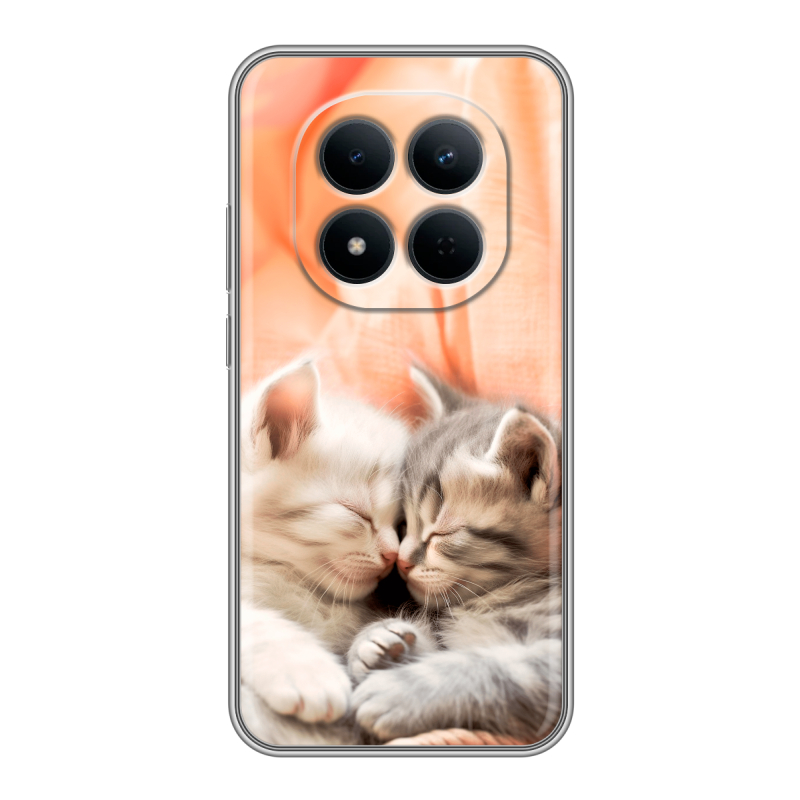 Силиконовый чехол на Redmi Note 15 5G с принтом Котята Силиконовый чехол на Redmi Note 15 5G с принтом Котята