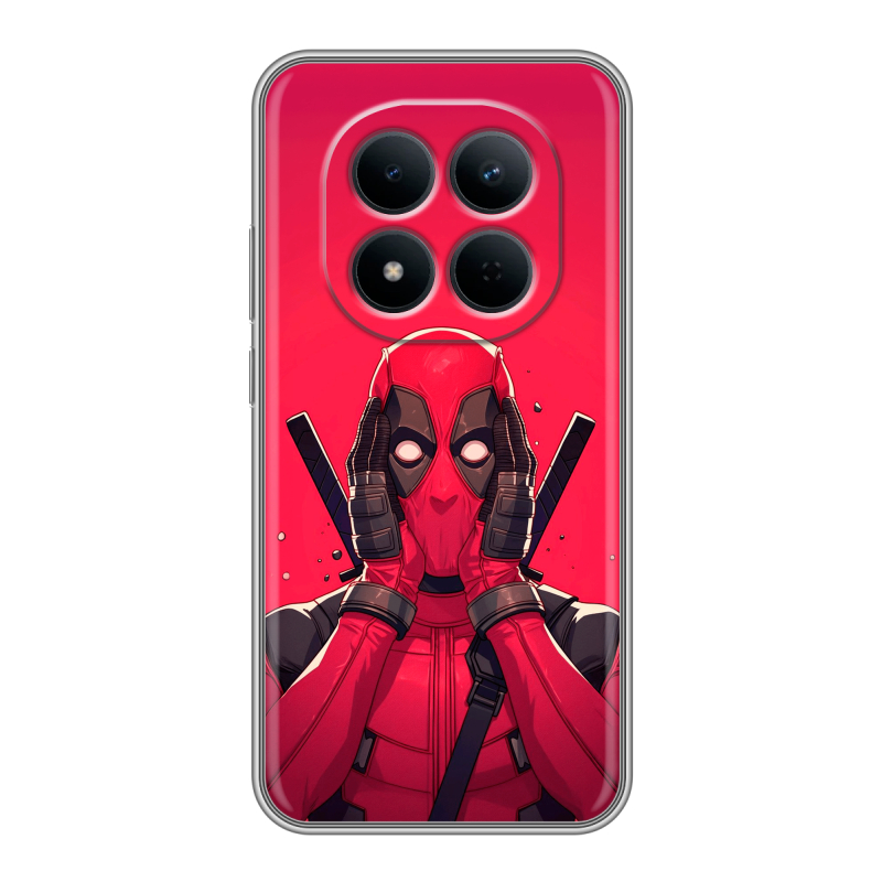 Силиконовый чехол на Redmi Note 15 5G с принтом Дедпул Deadpool Силиконовый чехол на Redmi Note 15 5G с принтом Дедпул Deadpool
