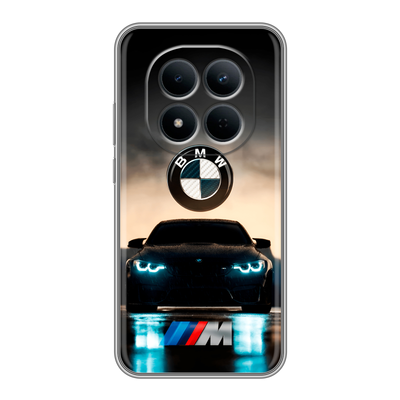 Силиконовый чехол на Redmi Note 15 5G с принтом БМВ BMW Силиконовый чехол на Redmi Note 15 5G с принтом БМВ BMW