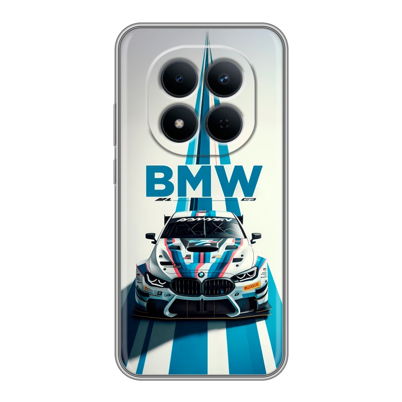 Силиконовый чехол на Redmi Note 15 5G с принтом БМВ BMW Силиконовый чехол на Redmi Note 15 5G с принтом БМВ BMW
