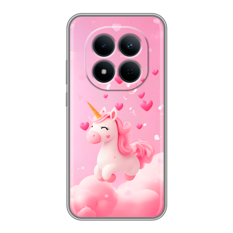 Силиконовый чехол на Redmi Note 15 5G с принтом Единорог Силиконовый чехол на Redmi Note 15 5G с принтом Единорог