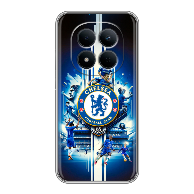 Силиконовый чехол на Redmi Note 15 5G с принтом Chelsea Челси Силиконовый чехол на Redmi Note 15 5G с принтом Chelsea Челси