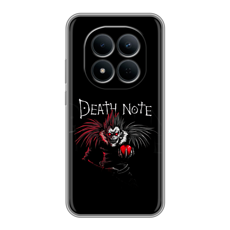 Силиконовый чехол на Redmi Note 15 5G с принтом Death note Тетрадь смерти Силиконовый чехол на Redmi Note 15 5G с принтом Death note Тетрадь смерти