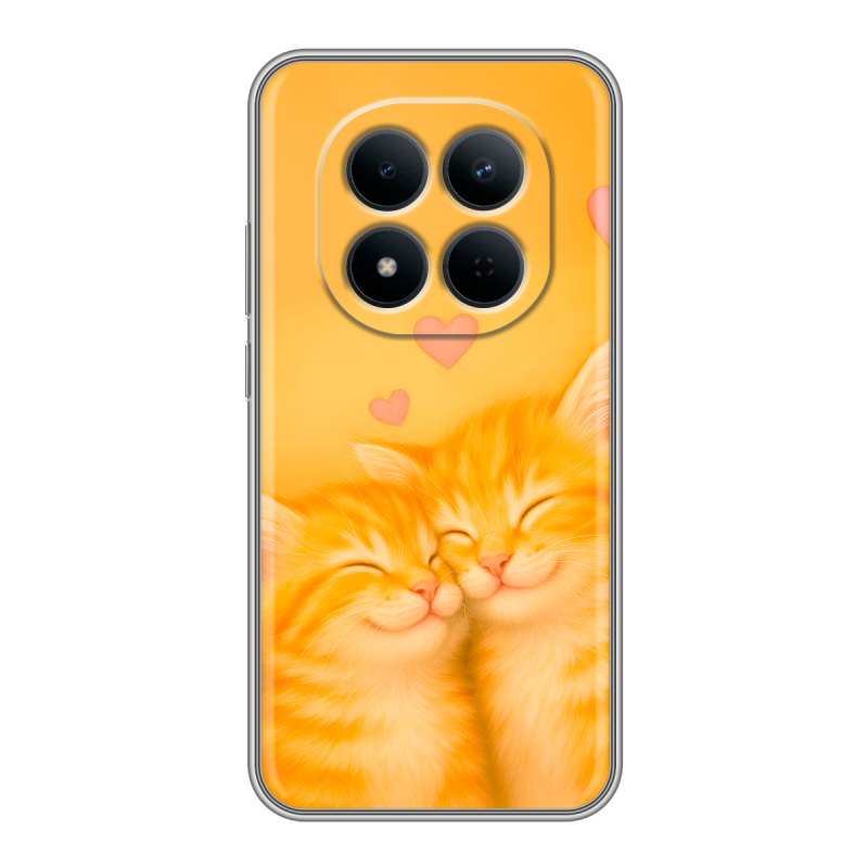 Силиконовый чехол на Redmi Note 15 5G с принтом Милые котята Силиконовый чехол на Redmi Note 15 5G с принтом Милые котята