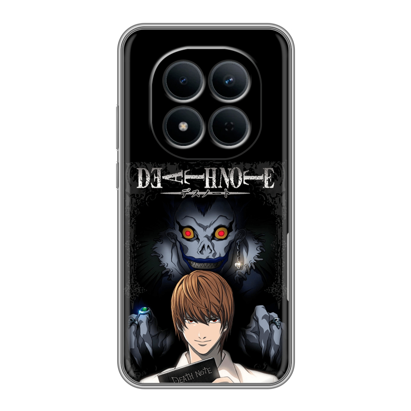 Силиконовый чехол на Redmi Note 15 5G с принтом Death note Тетрадь смерти Силиконовый чехол на Redmi Note 15 5G с принтом Death note Тетрадь смерти