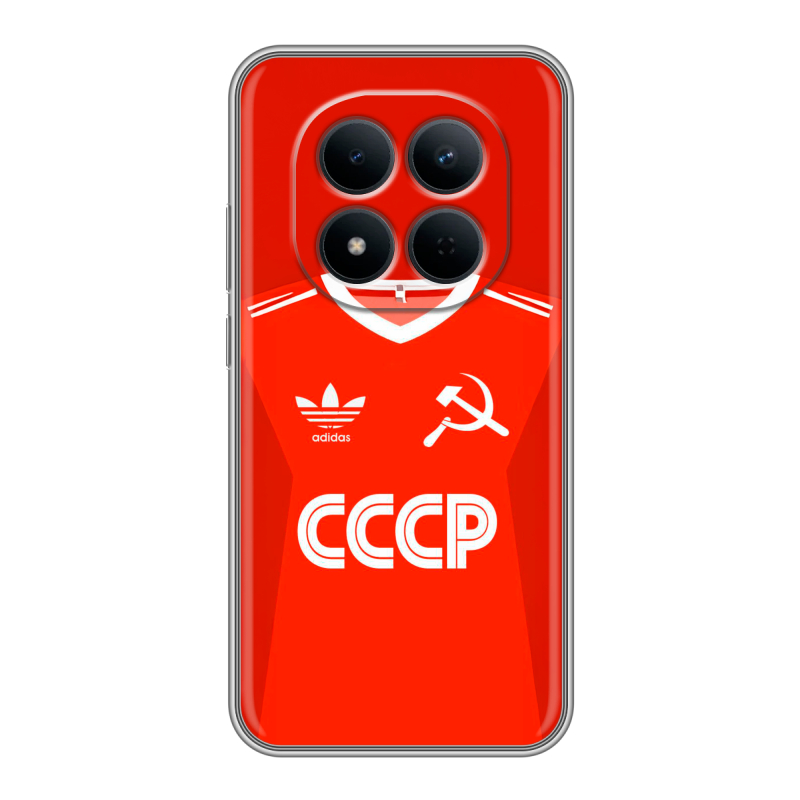 Силиконовый чехол на Redmi Note 15 5G с принтом Флаг Герб СССР Силиконовый чехол на Redmi Note 15 5G с принтом Флаг Герб СССР