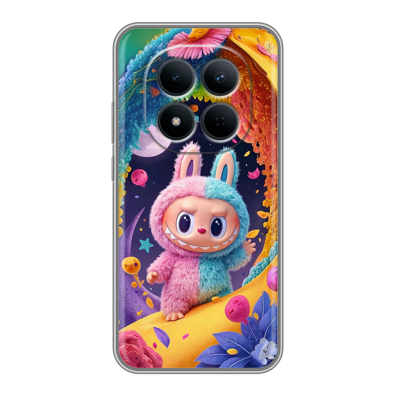 Силиконовый чехол на Redmi Note 15 5G с принтом Labubu Лабубу Силиконовый чехол на Redmi Note 15 5G с принтом Labubu Лабубу
