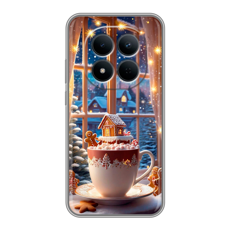 Силиконовый чехол на Redmi Note 15 5G с принтом Новый год Силиконовый чехол на Redmi Note 15 5G с принтом Новый год