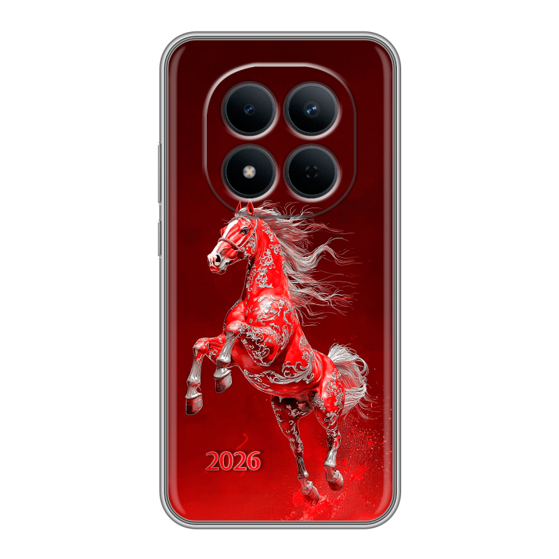 Силиконовый чехол на Redmi Note 15 5G с принтом Новый год Силиконовый чехол на Redmi Note 15 5G с принтом Новый год