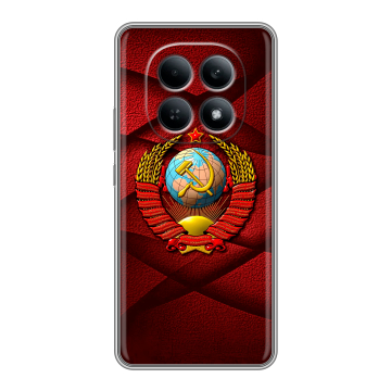 Силиконовый чехол на Redmi Note 15 4G с принтом Герб СССР Силиконовый чехол на Redmi Note 15 4G с принтом Герб СССР