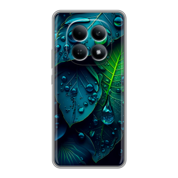 Силиконовый чехол на Redmi Note 15 4G с принтом Листья Силиконовый чехол на Redmi Note 15 4G с принтом Листья