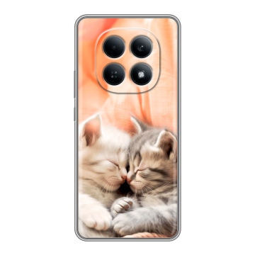 Силиконовый чехол на Redmi Note 15 4G с принтом Котята Силиконовый чехол на Redmi Note 15 4G с принтом Котята