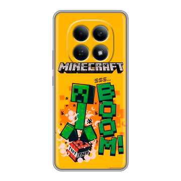 Силиконовый чехол на Redmi Note 15 4G с принтом Майнкрафт Minecraft Силиконовый чехол на Redmi Note 15 4G с принтом Майнкрафт Minecraft