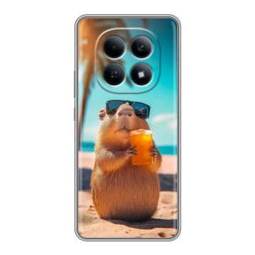 Силиконовый чехол на Redmi Note 15 4G с принтом Капибара