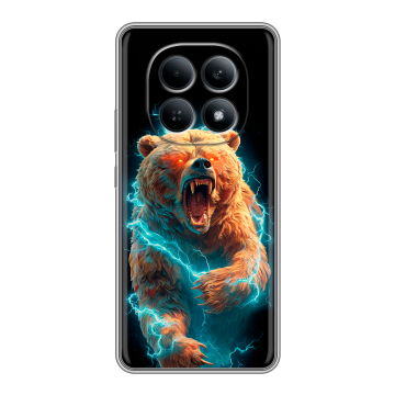 Силиконовый чехол на Redmi Note 15 4G с принтом Медведь