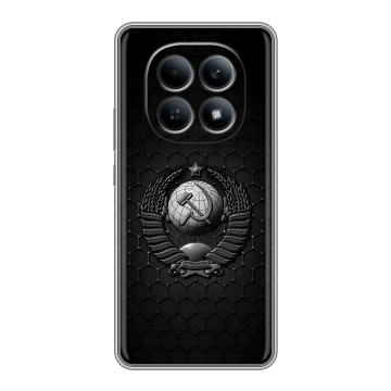 Силиконовый чехол на Redmi Note 15 4G с принтом Герб Флаг СССР