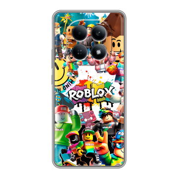 Силиконовый чехол на Redmi Note 15 4G с принтом Roblox Роблокс Силиконовый чехол на Redmi Note 15 4G с принтом Roblox Роблокс