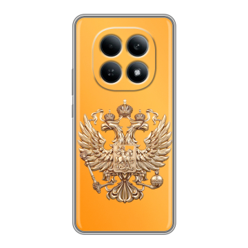 Силиконовый чехол на Redmi Note 15 4G с принтом Герб Флаг России