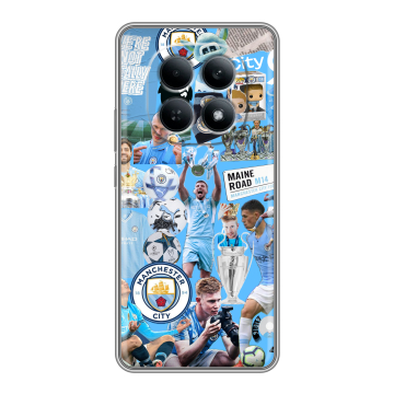Силиконовый чехол на Redmi Note 15 4G с принтом Man City Манчестер Сити