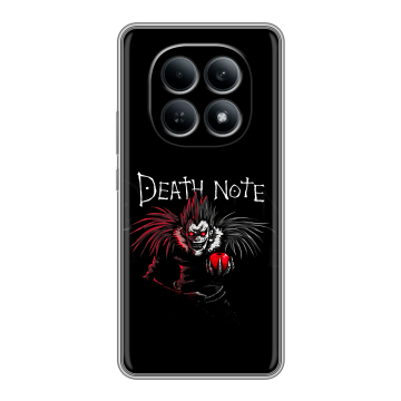 Силиконовый чехол на Redmi Note 15 4G с принтом Death note Тетрадь смерти Силиконовый чехол на Redmi Note 15 4G с принтом Death note Тетрадь смерти