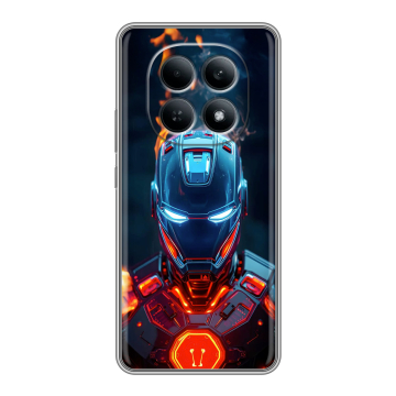 Силиконовый чехол на Redmi Note 15 4G с принтом IronMan Железный человек Силиконовый чехол на Redmi Note 15 4G с принтом IronMan Железный человек