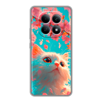 Силиконовый чехол на Redmi Note 15 4G с принтом Красивый кот