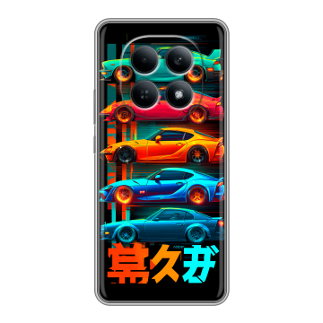 Силиконовый чехол на Redmi Note 15 4G с принтом машины тачки