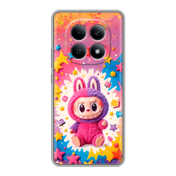 Силиконовый чехол на Redmi Note 15 4G с принтом Labubu Лабубу Силиконовый чехол на Redmi Note 15 4G с принтом Labubu Лабубу