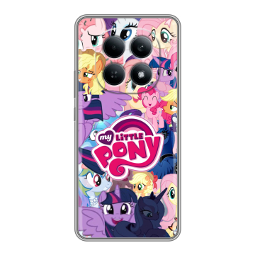 Силиконовый чехол на Redmi Note 15 4G с принтом My little pony Дружба чудо