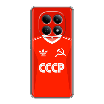 Силиконовый чехол на Redmi Note 15 4G с принтом Флаг Герб СССР