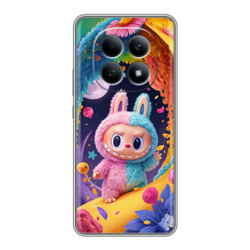 Силиконовый чехол на Redmi Note 15 4G с принтом Labubu Лабубу Силиконовый чехол на Redmi Note 15 4G с принтом Labubu Лабубу