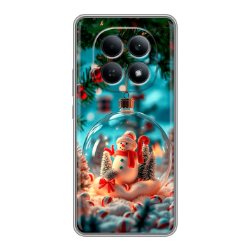 Силиконовый чехол на Redmi Note 15 4G с принтом Новый год