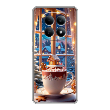 Силиконовый чехол на Redmi Note 15 4G с принтом Новый год