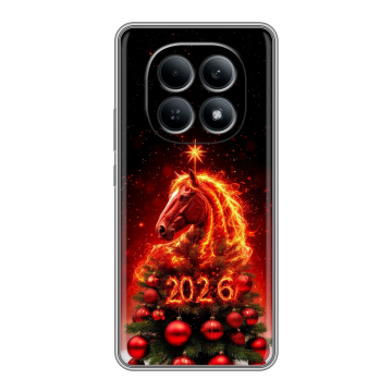 Силиконовый чехол на Redmi Note 15 4G с принтом Новый год