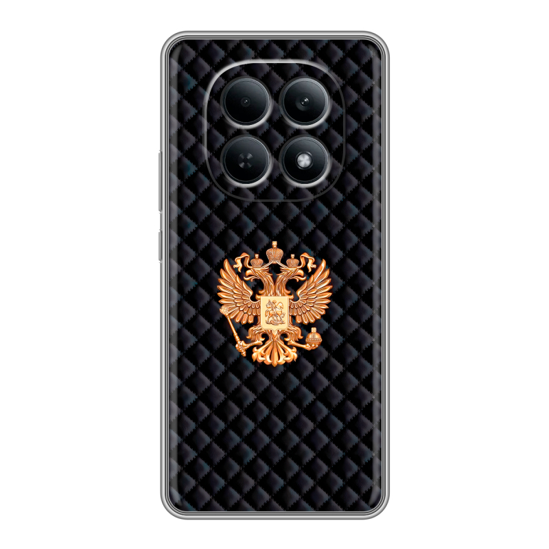 Силиконовый чехол на Redmi Note 15 4G с принтом Герб России принт Силиконовый чехол на Redmi Note 15 4G с принтом Герб России принт