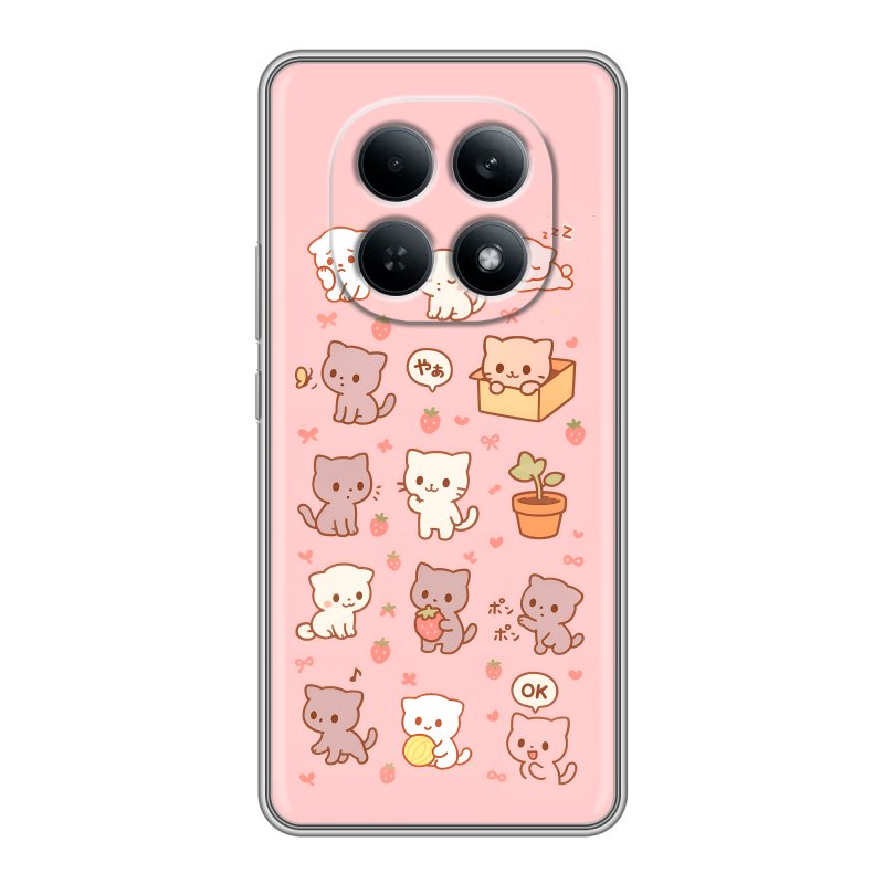 Силиконовый чехол на Redmi Note 15 4G с принтом Hello Kitty Хелоу Кити Силиконовый чехол на Redmi Note 15 4G с принтом Hello Kitty Хелоу Кити