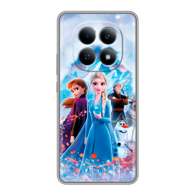 Силиконовый чехол на Redmi Note 15 4G с принтом Холодное сердце Frozen Силиконовый чехол на Redmi Note 15 4G с принтом Холодное сердце Frozen