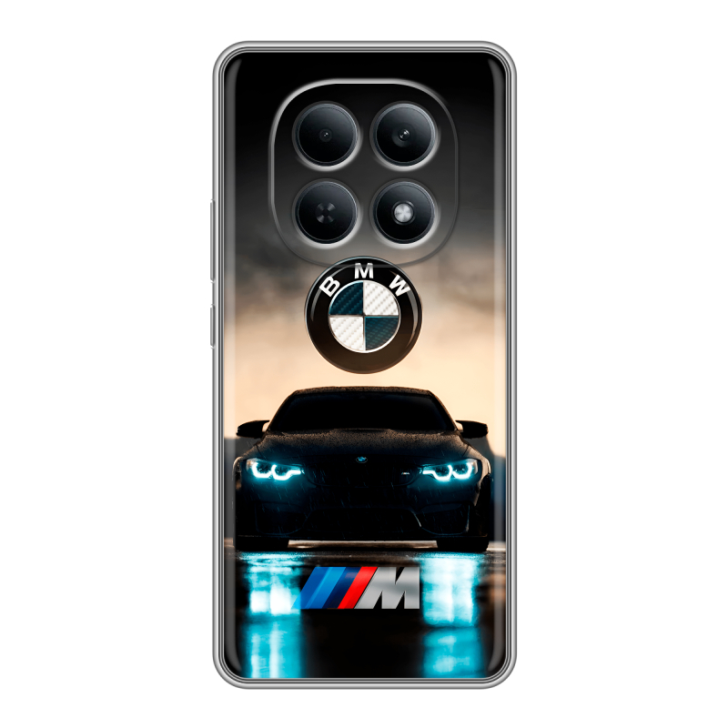 Силиконовый чехол на Redmi Note 15 4G с принтом БМВ BMW Силиконовый чехол на Redmi Note 15 4G с принтом БМВ BMW